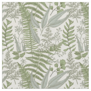 Tissu Jardin vert fleuri