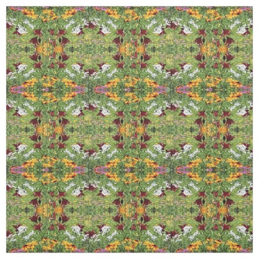 Tissu Jardins d'été colorés géo 1 (Échantillon)