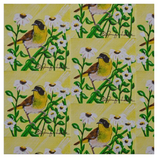 Tissu jaune (Échantillon)