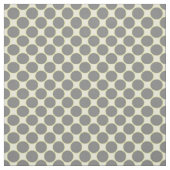 Tissu Jaune avec points gris polka (Échantillon)