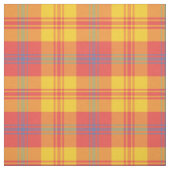 Tissu jaune bleu rouge de plaid de collection de (Échantillon)