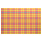 Tissu jaune bleu rouge de plaid de collection de (Fat Quarter)