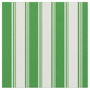 Tissu Jaune clair et forêt vert lignes Motif