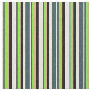 Tissu Jaune clair, gris ardoise foncé, vert, bronzé et n