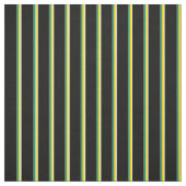 Tissu Jaune clair, Jaune, Vert mer & Noir (Échantillon)