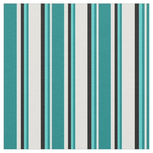 Tissu Jaune clair, Turquoise, Turquoise et Noir (Fermer)