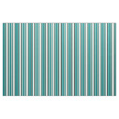 Tissu Jaune clair, Turquoise, Turquoise et Noir (Fat Quarter)