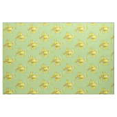 Tissu Jaune Daffodique vert printemps (Fat Quarter)