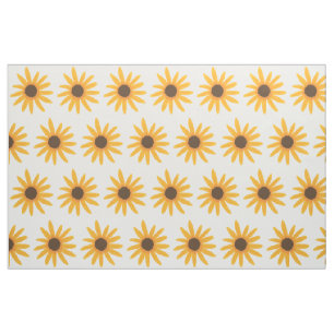 Tissu jaune de peinture de coutume de tournesols