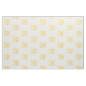 tissu jaune de peinture de nid d'abeilles (Fat Quarter)