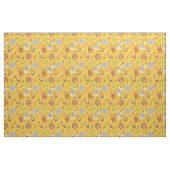 Tissu jaune de safari de bébé (Fat Quarter)