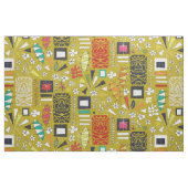 Tissu jaune de tiki (Fat Quarter)