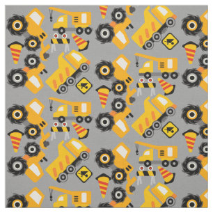 Tissu jaune de véhicules de construction