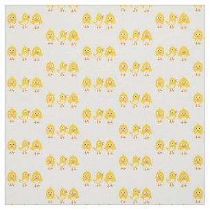 Tissu jaune du coton de poussins de bébé (56"