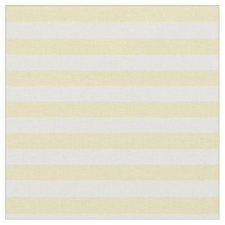 Tissu Jaune en pastel et blanc barrés