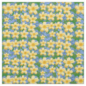 Tissu jaune et bleu (Échantillon)