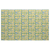 Tissu jaune et bleu (Fat Quarter)