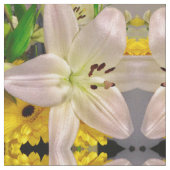 Tissu Jaune et Lys (Fermer)