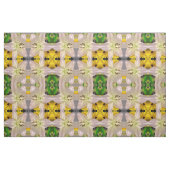 Tissu Jaune et Lys (Fat Quarter)