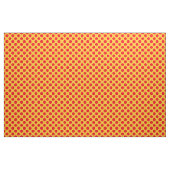 Tissu jaune et rouge de point de polka (Fat Quarter)