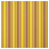Tissu Jaune et Sienne Striped/Linked Motif (Échantillon)