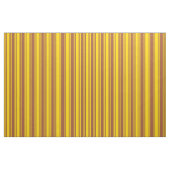 Tissu Jaune et Sienne Striped/Linked Motif (Fat Quarter)