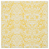 Tissu Jaune Floral Damask (Échantillon)