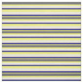 Tissu Jaune, Gris Dim, Bleu Foncé, Tan & Blancs (Échantillon)