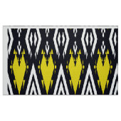 Tissu Jaune noir blanc Ethnic (Fat Quarter)