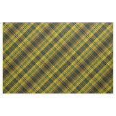 Tissu Jaune, orange et tartan vert de contrôle (Fat Quarter)