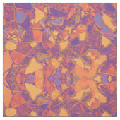 Tissu Jaune orange pourpre hippie tribal de Boho (Échantillon)