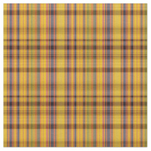 Tissu Jaune Plaid Or Avec Vert Rouge Bleu