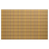 Tissu Jaune Plaid Or Avec Vert Rouge Bleu (Fat Quarter)