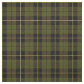 Tissu Jaune vert chaud de plaid d'O.D./or, rayure noire (Échantillon)