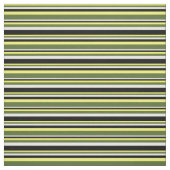 Tissu Jaune, vert foncé, blanc et noir (Échantillon)