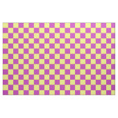 Tissu Jaune violet Checker Motif Textile (Fat Quarter)