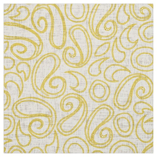 Tissu jaune ziya (Échantillon)