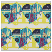 Tissu Jazz Blues (Échantillon)