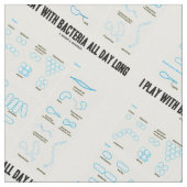 Tissu Je joue avec la microbiologie de bactéries toute (Fermer)