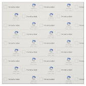 Tissu Je ne suis pas un Captcha de robot (Échantillon)