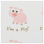 Tissu Je suis un cochon (fermé)