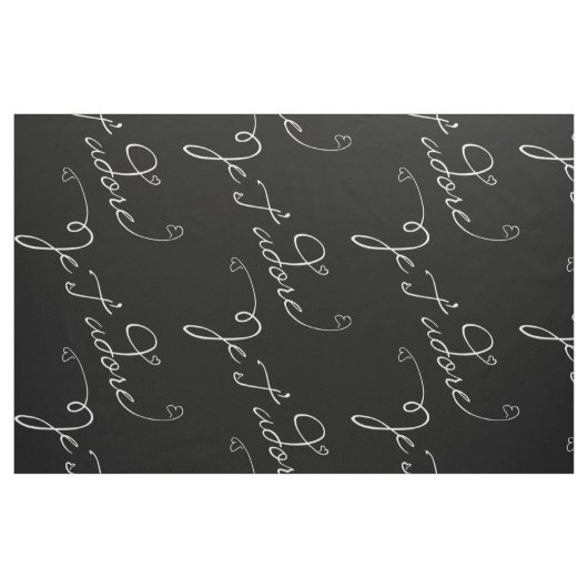 Tissu Je T adore (Fat Quarter)