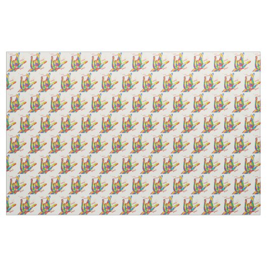 Tissu JE VOUS AIME VRAIMENT dans l'ASL (Yard)