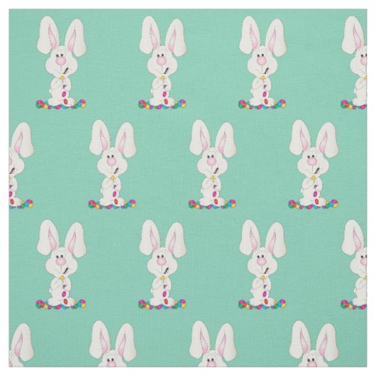 Tissu Jellybean Bunny de Pâques| Arrière - plan modifiab (Échantillon)
