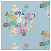 Tissu Jésus aime les petits enfants (Fermer)