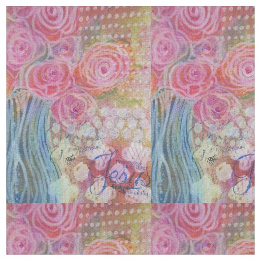 Tissu Jésus se réjouissent (Fermer)