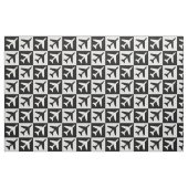 Tissu Jets volants blancs géométriques noirs (Fat Quarter)