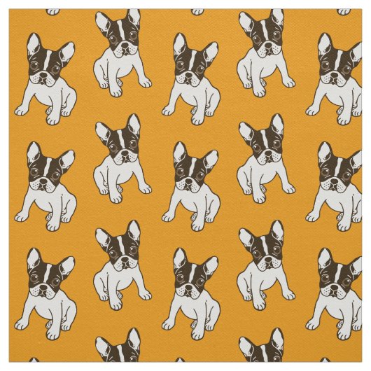 Tissu Jeu avec moi conception de Frenchie (Échantillon)