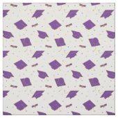 Tissu Jeu de capuchon de graduation violet (Échantillon)