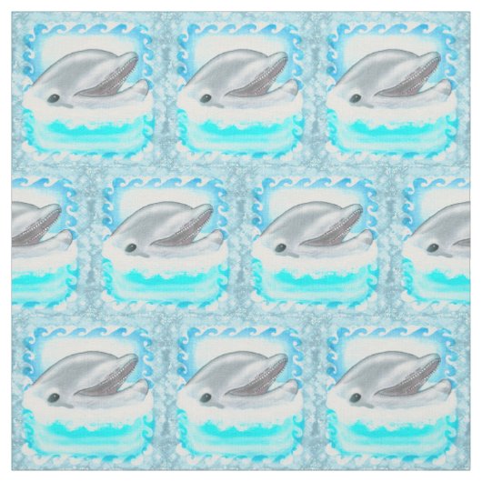 Tissu Jeu de dauphin (Échantillon)